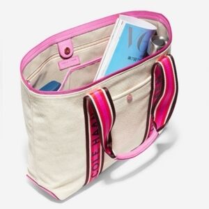 COLE HAAN CANVAS SUMMER TOTE